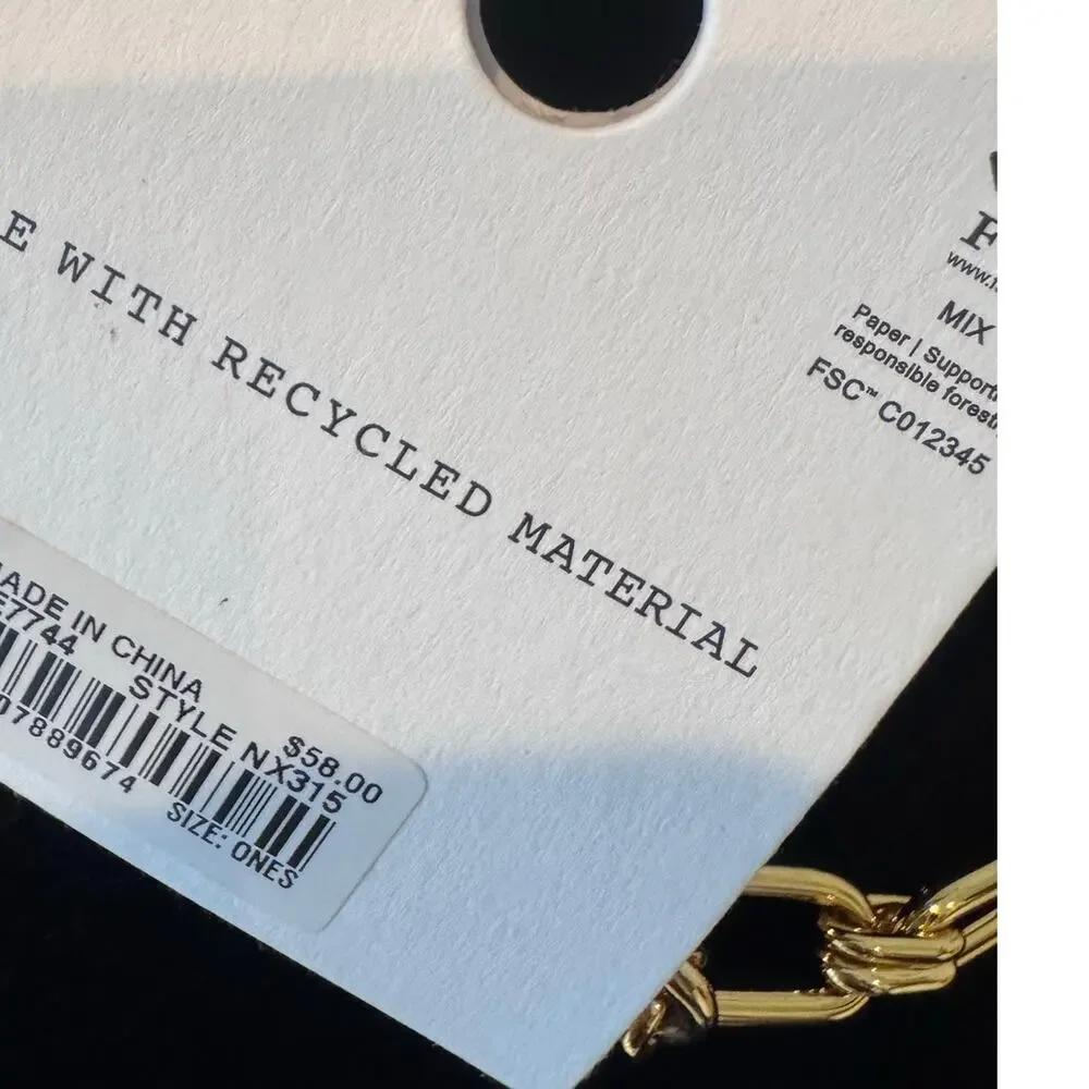 Madewell Womens Chunky Link Chain Necklace Nickel-Safe Antique Gold One Size NWT - Picture 12 of 13